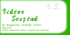 viktor sesztak business card